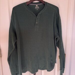 Men's Forest Green Henley Shirt